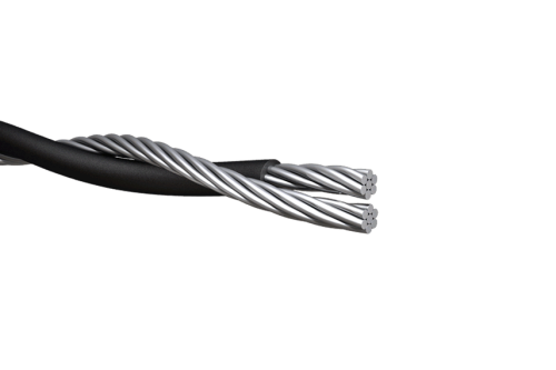 Duplex service drop cable